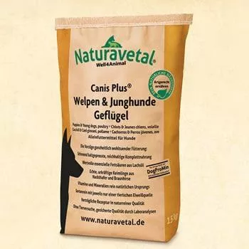 Naturavetal - Canis Plus - kaltgepresst - Geflügel - Welpen & Junghunde